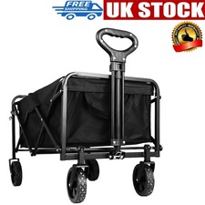 330LB Heavy Duty Garden Camping Beach Cart Festival Folding Trolley Wagon Cart