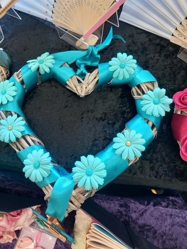 Wicker heart decoration - heart, +