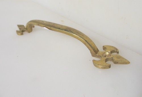 Vintage brass door - door, handle