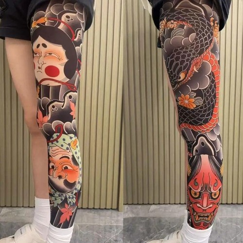 Printed tights fishing - fishing, elastic