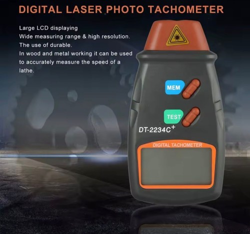 Digital tachometer photo tach - tachometer,