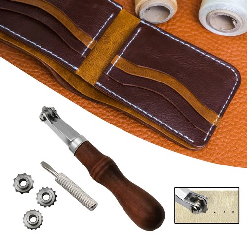 Leather needle point tracing - leather,