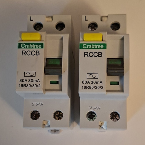 Crabtree rccb rcd 80a 30ma - crabtree, rccb/rcd