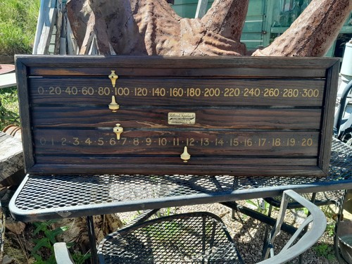 Antique oak billiards - oak,