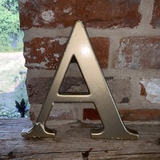 Small Original Pub/Shop Letter ‘A’ Gold Reclaimed Vintage