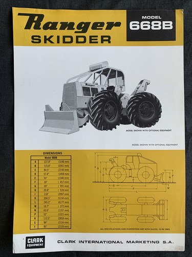 Ranger skidder 668b - 668b, model