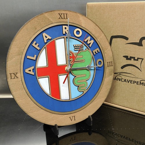 Alfa romeo inspired wall clock - romeo,