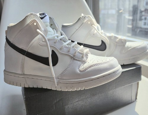 Nike dunk high - white, black