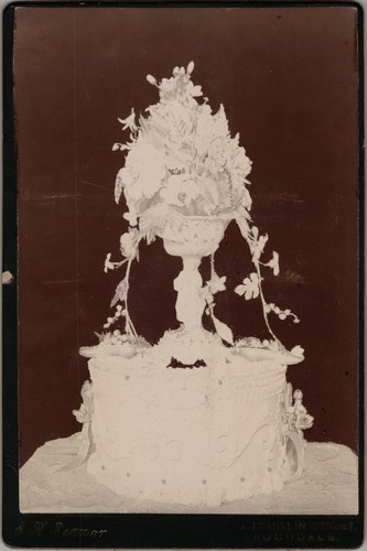 Beautiful wedding cake with - cake,