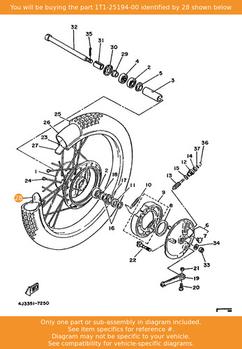 Yamaha spacer bead - yamaha, spacer,