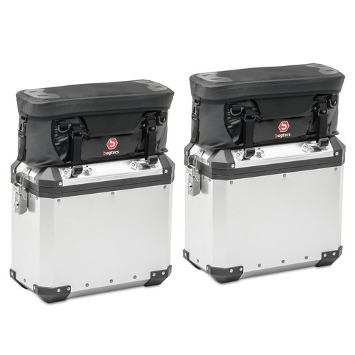 Aluminium pannier lid bag - 2x,