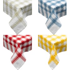 Cotton Seersucker Tablecloth
