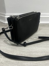 Matt Nat Women's Genuine Black Leather Vegan Crossbody Bag