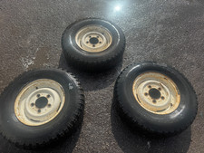 ⭐3 x LAND ROVER DEFENDER 16INCH STEEL WHEELS OLD TYRES  1994-2001  FREE UK POST⭐