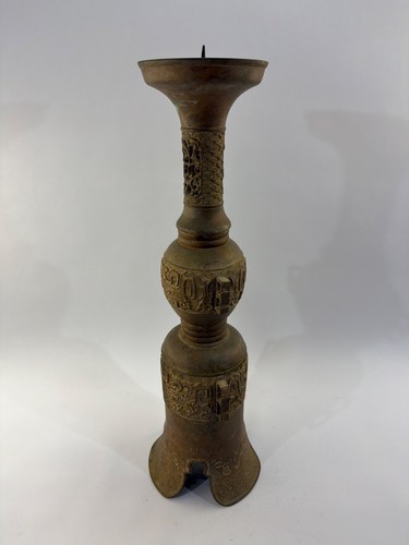 Vintage chinese bronze pricket - chinese,