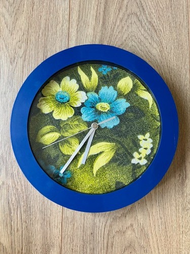 Old wall clock upcycled with - upcycled,