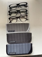 foster grant Women reading Chunky +1.25 Set Of 3, With Slip Cases, Fast Postage