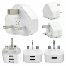 UK Mains 3 Pin Plug Adapter