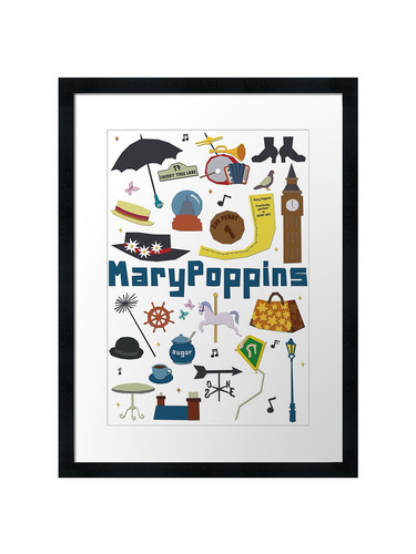 Mary poppins umbrella paper - mary,