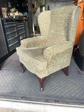 Wing back arm chair.