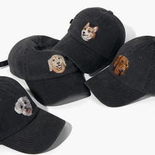 Dog Embroidered Cotton Dad Hat Baseball Cap Corgi Labrador Pug Dachshund Retriev