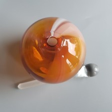 Will Shakespeare Studio Art Glass Bottle Perfume globe orange Britain hand blown