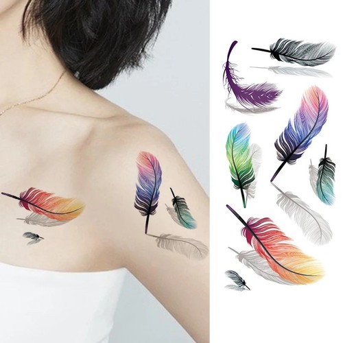 Temporary tattoo purple - purple, pink