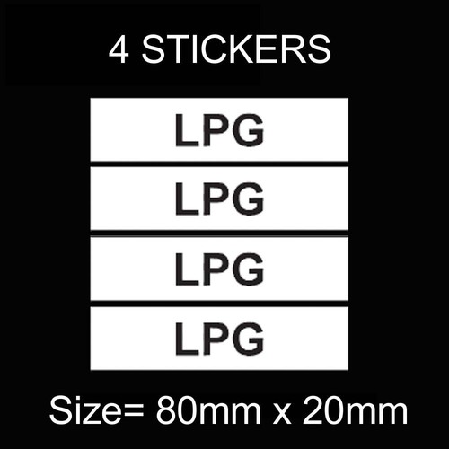 Lpg fuel stickers printed - fuel,