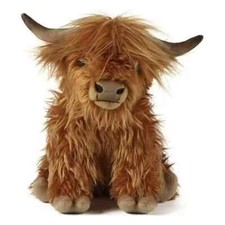 Cuddly Living Nature Highland Cow Toy Kids Stuffed Teddy Plush Toy Gift