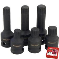 Neilsen 6pc Spline Bit Socket