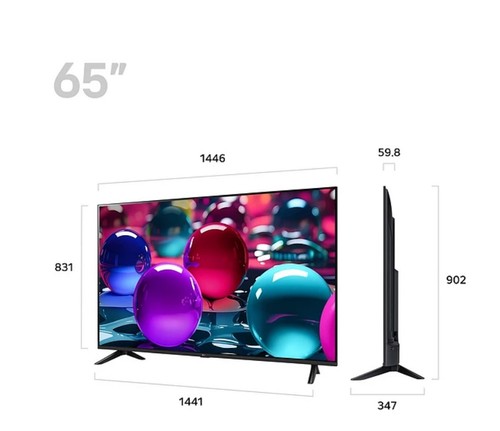 Ua65 thin smart tv uhd - thin, ai