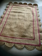 Brand New Large Jute Scalloped