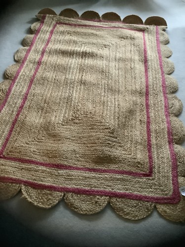 Brand new large jute scalloped - brand,