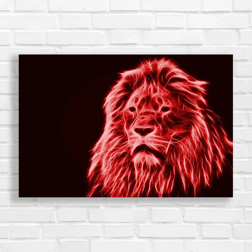 Lion fractal abstract fire fur - abstract,