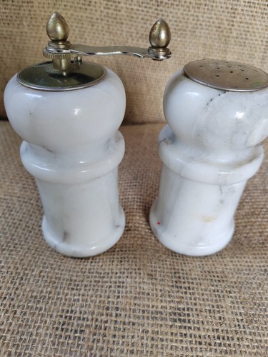 Stone marble salt - salt, shaker