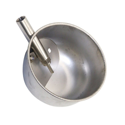 Round stainless steel waterer - stainless,