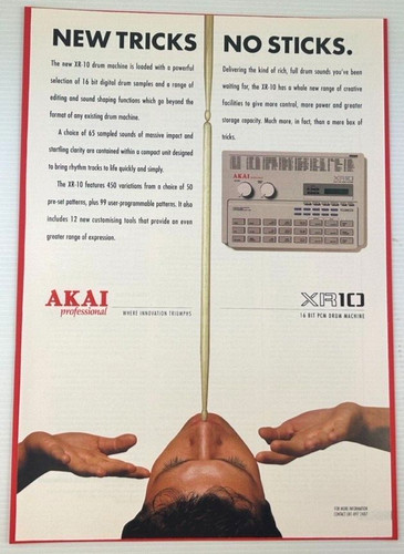 1990 akai drum machine - 1990,