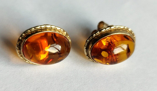 Vintage 9ct yellow gold oval - 9ct,