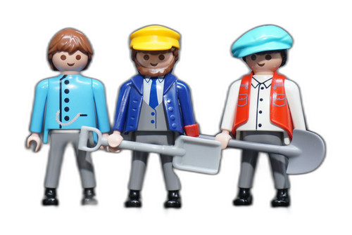 Playmobil figure train station - train,