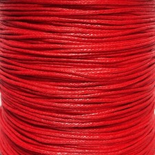 Red Waxed Cotton Cord 5m - 70m