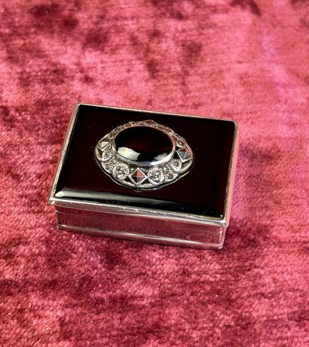 Gorgeous solid silver onyx - solid,