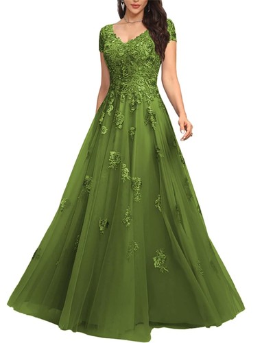 Evening party gown applique - party,
