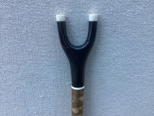 Black Buffalo Horn Mottled Hazel Thumb Stick / Rifle Rest  No.7