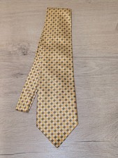 Vivienne Westwood checkered pattern shades of yellow and brown smart work tie