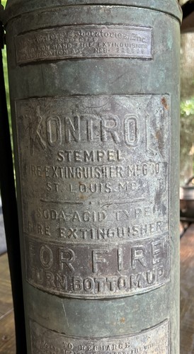 Old copper kontrol stempel - old,