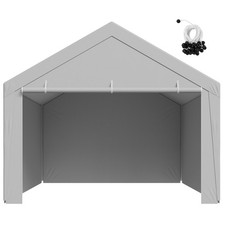 Uimoso Carport Canopy Cover with Sidewalls 13x20ft - Frame Excluded