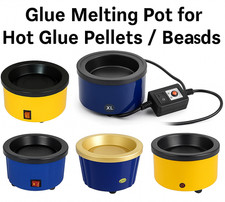 Glue Melting Pot 80W/250W for Hot Glue Beads Granules – UK Plug, 5 Options