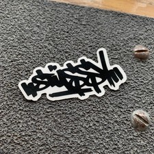 Small 6cm Stussy Tag CLEAR