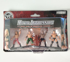 Vintage WWE Micro Aggression Figures JAKKS PACIFIC 4 PACK (NEVER OPENED ) 2007
