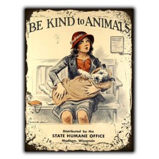 SIGN METAL WALL PLAQUE BE KIND